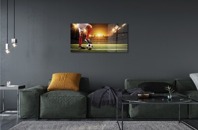 Pintura em vidro Pernas do estádio de futebol