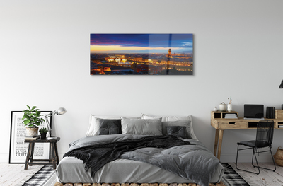 Quadro de vidro Pontes noturnas panorâmicas da Itália