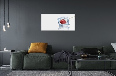 Pintura em vidro Cubo de gelo de cereja