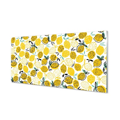 Pintura em vidro Limões