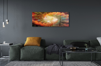 Quadro de vidro Padrões fractais abstratos