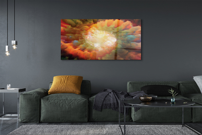 Quadro de vidro Padrões fractais abstratos