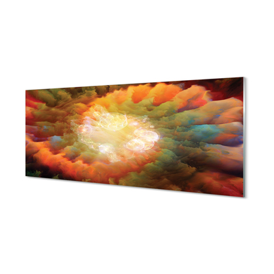 Quadro de vidro Padrões fractais abstratos