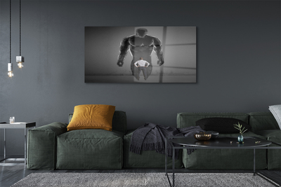 Quadro de vidro Homem musculoso