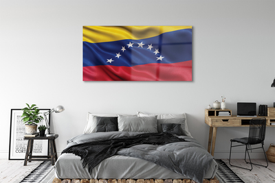 Quadro de vidro bandeira venezuelana