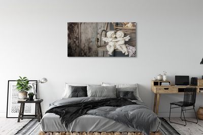 Pintura em vidro Anjo Beijando