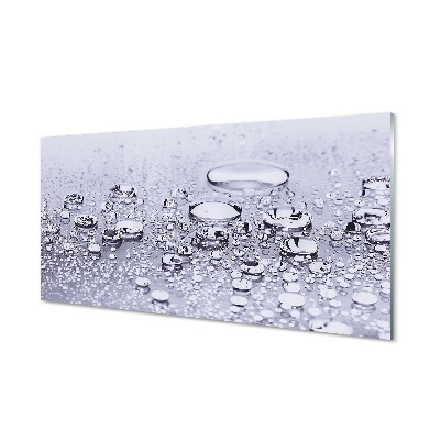 Pintura em vidro Macro gotas de água