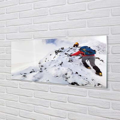 Quadro de vidro Escalada de montanha