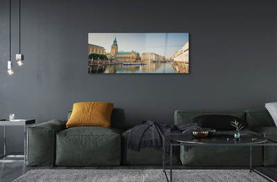 Quadro de vidro Catedral do Rio Alemanha em Hamburgo