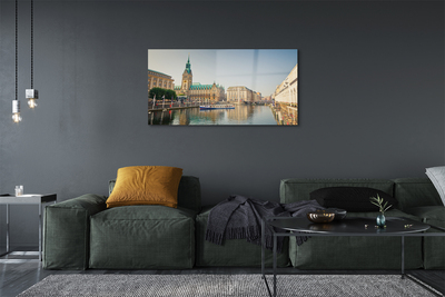 Quadro de vidro Catedral do Rio Alemanha em Hamburgo