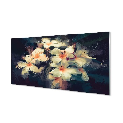 Pintura em vidro Pintura de flores