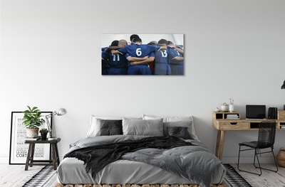 Quadro de vidro Jogadores de futebol