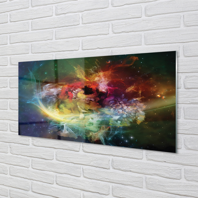 Pintura em vidro Fractais abstratos