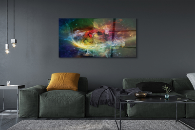 Pintura em vidro Fractais abstratos