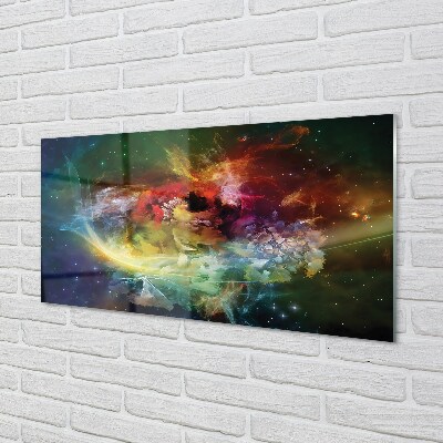 Pintura em vidro Fractais abstratos