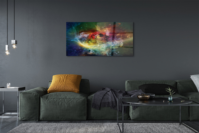 Pintura em vidro Fractais abstratos