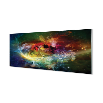 Pintura em vidro Fractais abstratos