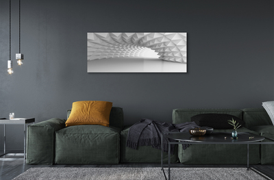 Pintura em vidro Túnel cônico 3D