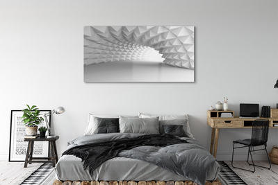 Pintura em vidro Túnel cônico 3D