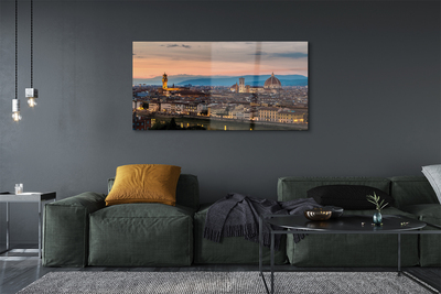 Quadro de vidro Itália Panorama das montanhas da catedral