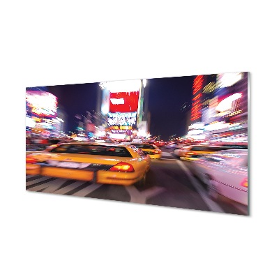 Pintura em vidro Carro cidade luz