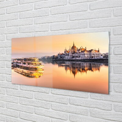 Pintura em vidro Navio do mar ocidental