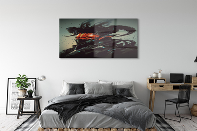 Quadro de vidro Uma figura sombria e assustadora