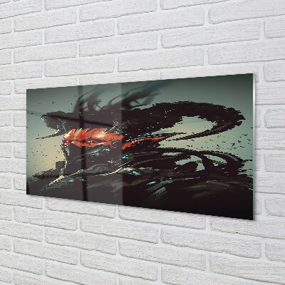 Quadro de vidro Uma figura sombria e assustadora