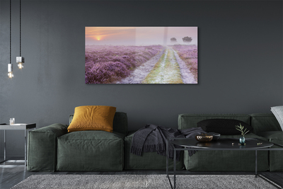 Pintura em vidro Campo de urze