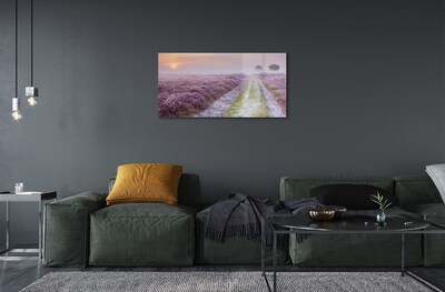 Pintura em vidro Campo de urze