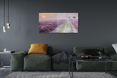 Pintura em vidro Campo de urze