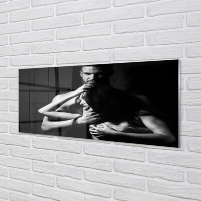 Quadro de vidro Mulher homem