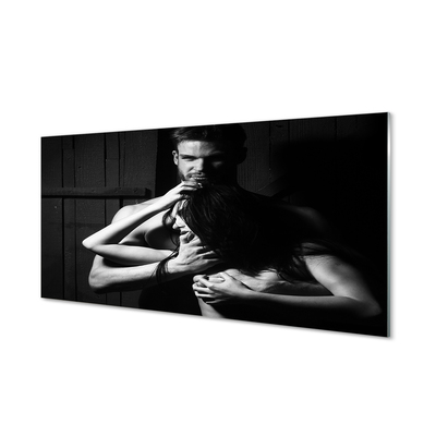 Quadro de vidro Mulher homem