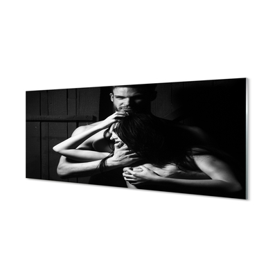 Quadro de vidro Mulher homem