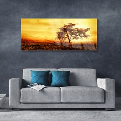 Pintura em vidro Natureza da Árvore