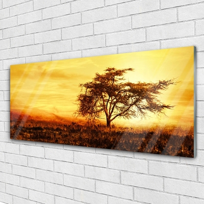 Pintura em vidro Natureza da Árvore