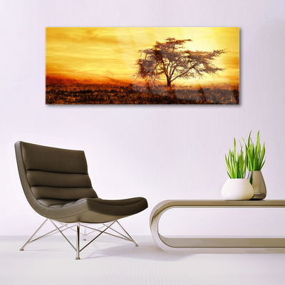 Pintura em vidro Natureza da Árvore