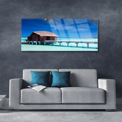 Quadro de vidro Arquitetura da Sea Beach House