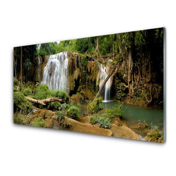 Quadro de vidro Cachoeira Rio Floresta Natureza