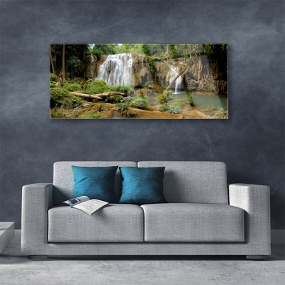 Quadro de vidro Cachoeira Rio Floresta Natureza