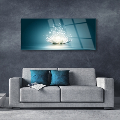 Quadro de vidro Planta de flor de lótus