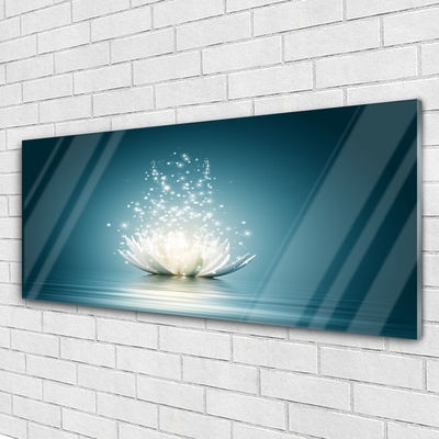 Quadro de vidro Planta de flor de lótus