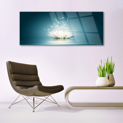 Quadro de vidro Planta de flor de lótus