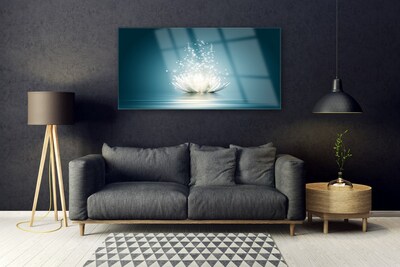 Quadro de vidro Planta de flor de lótus