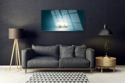 Quadro de vidro Planta de flor de lótus