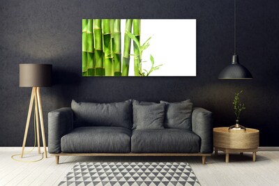 Pintura em vidro Planta de bambu