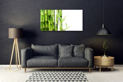 Pintura em vidro Planta de bambu