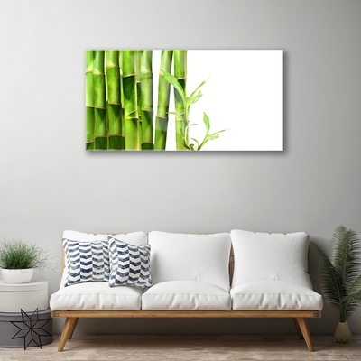Pintura em vidro Planta de bambu