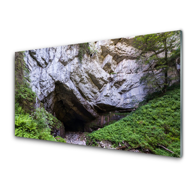 Quadro de vidro Natureza da Caverna da Montanha
