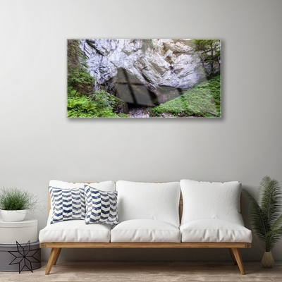 Quadro de vidro Natureza da Caverna da Montanha